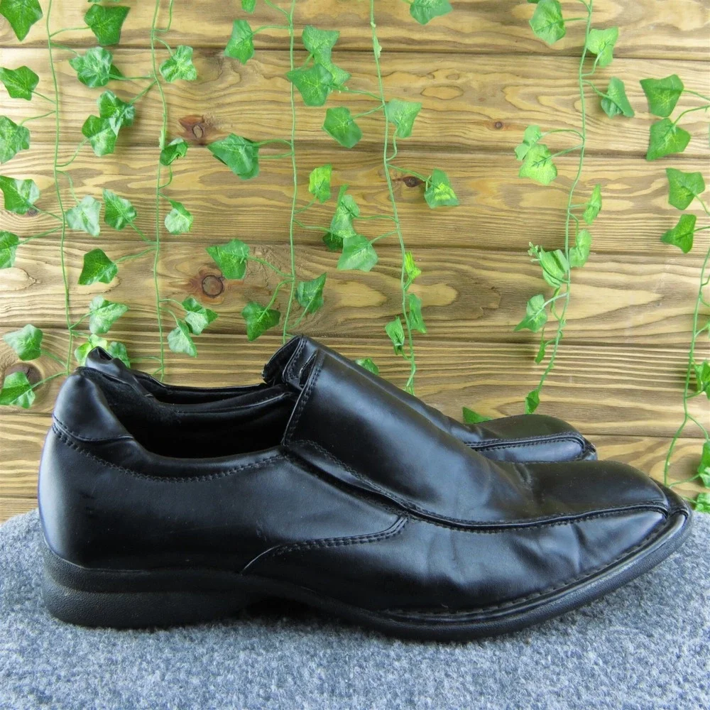 Dexter  Men Loafer Shoes Black Leather Slip On‎ Size 12 Medium